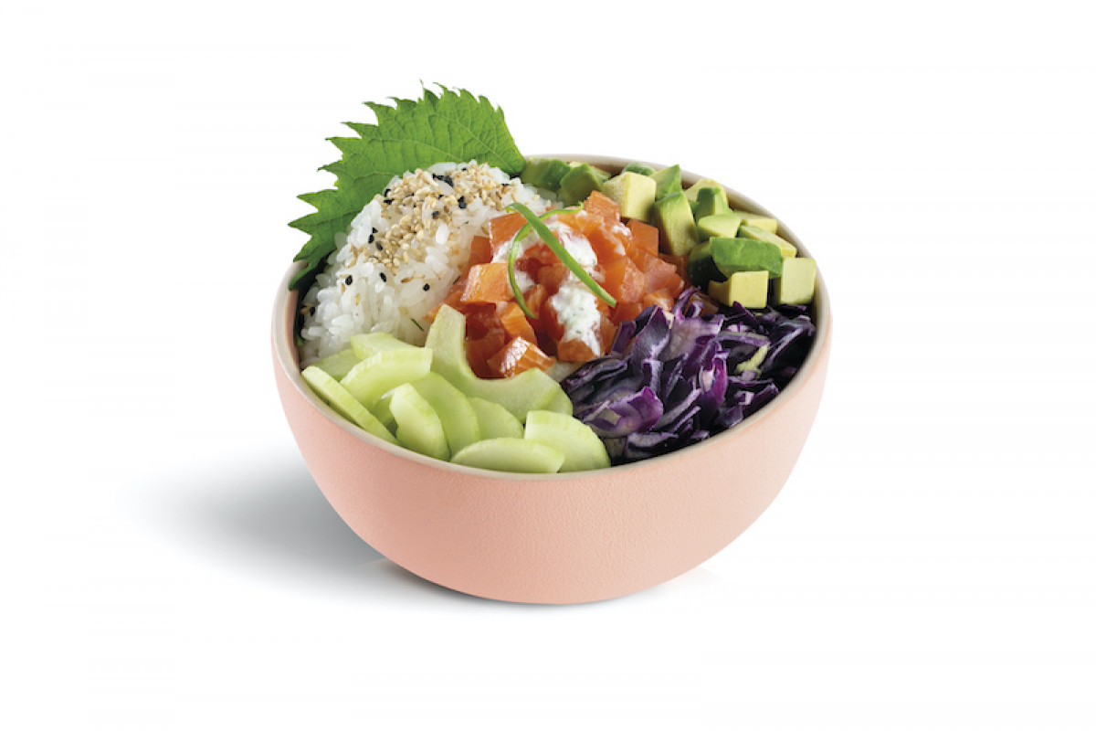 poke bowl truite gravlax